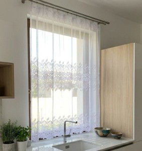 6481 Gotowa firana żakardowa 160x158 cm