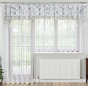 10720 Gotowy komplet firan na balkon 300x175 cm, 200x250 cm