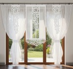 Astor Komplet firan 60x160 cm 1 szt,  30x110 cm - 2 szt, firany 290x250 cm - 2 szt