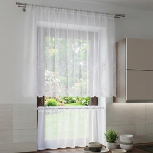 023 Gotowy komplet firan 120x110cm, 120x50 cm
