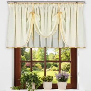599 Lambrekin gotowa firana z woalu 300x60 cm 