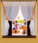 Firanka dla dziewczynki z panelem 290 x 150 cm MYSZKA MINNIE I DAISY